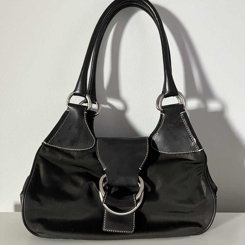 (Sold) Vintage Prada nylon hobo bag